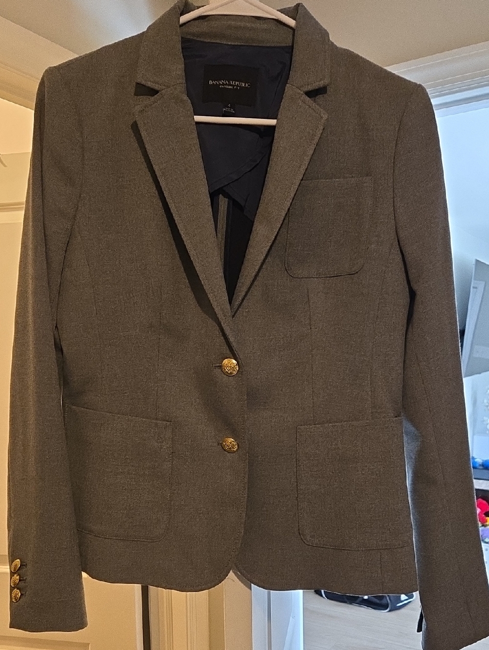 Banana Republic Women's Grey Blazer